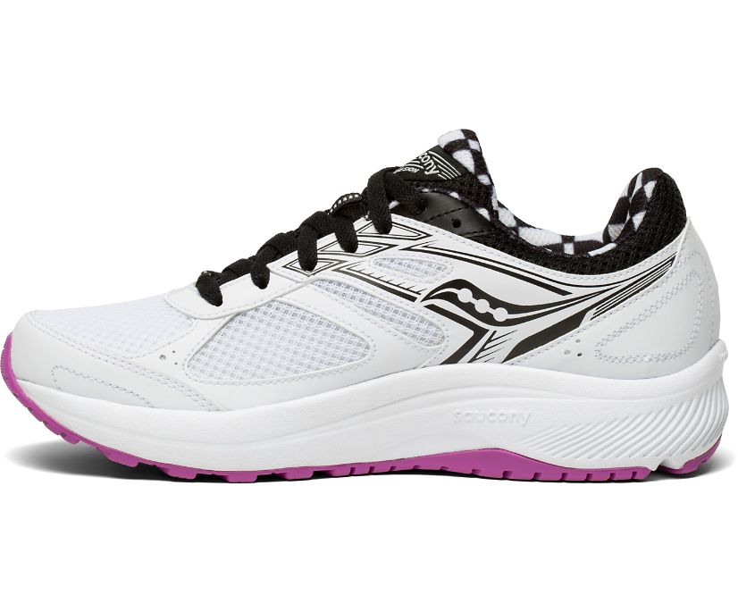 Saucony Cohesion 14 Women's Running Shoes White / Black | Canada 097LISH